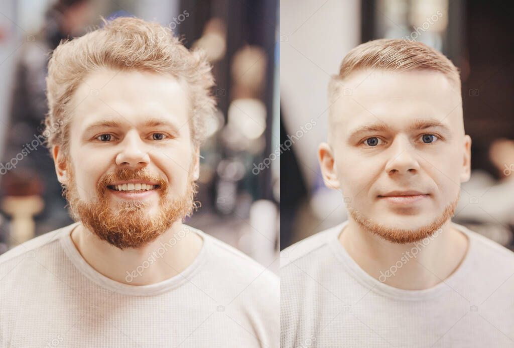 Komplett-Verwandlung mit neuem Haarschnitt und Bartstyling